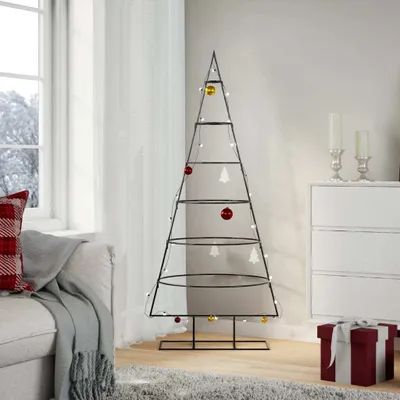 Produktbild von Eleganten-Stil Metall-Weihnachtsbaum für Dekorationen Schwarz 150 cm Künstliche Weihnachtsbäume CHY28407022