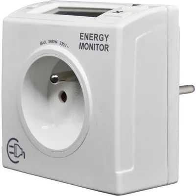 Zdjęcie produktu dla Regulator zużycia, GAO, pomiar mocy w W/kWh/czas, wykrywanie 4 W, wbudowany wyłącznik zabezpieczający, 16 A, 3680 W