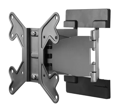 Produktbild von Goobay 63484 TV EasyFold M, Schwarz-Silber - Doppelflügel-Halter für TVs bis 107 cm (42'')