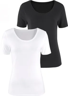 Produktbild von VIVANCE T-Shirt schwarz, weiß Größe 32/34