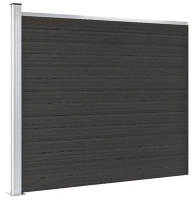 Obrázok produktu pre vidaXL plotový prvok WPC 175x146 cm čierny