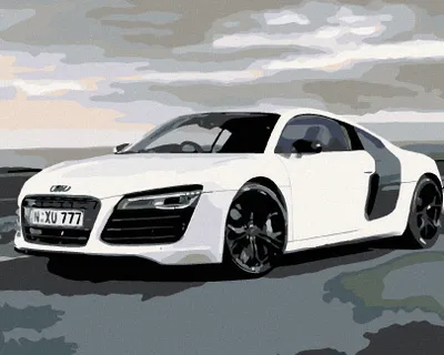 Image de Zuty - Peinture par numéros - AUDI, 40 x 50 cm, sans cadre et sans toile tendue