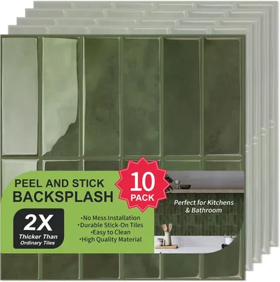 Produktbild von Wandfliesen 30.5 x 30.5 cm, 10 Bogen, 2.5 mm dick, für Küche