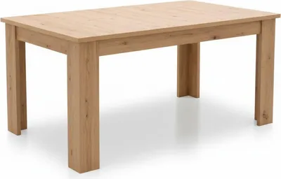 Immagine prodotto di Dmora Tavolo Allungabile Lanusei 161x91x77h cm Marrone Rovere Nodi, 8 Posti Allungabile