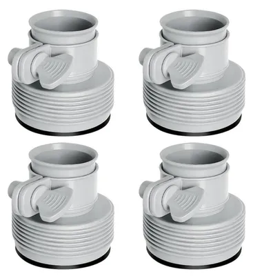 Zdjęcie produktu dla Adapter do węża basenowego, 4 sztuki, średnica 1,5 cala, typ B, złączka do węża przeznaczona do basenów Intex