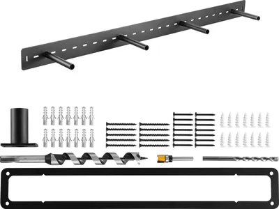 Obrázok produktu pre VEVOR držiak na police, 1 ks, nosnosť 104 kg, ťažký držiak na police 1168,4x157,4x76,2 mm, držiak na skryté police, neviditeľný držiak na plávajúce police na montáž na stenu