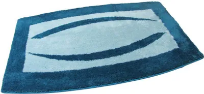 Produktbild von Clarissa Badematte Badteppich Badvorleger Duschvorleger Badezimmerteppich 65x100cm Cardiff Türkis Acqua