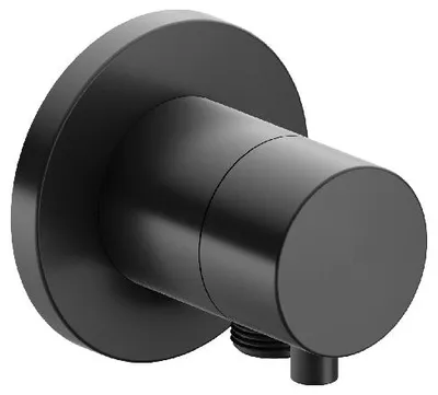 Produktbild von Keuco 3-Wege-Umstellventil IXMO DN 15, UP, mit Griff IXMO Comfort Rosette rund schwarzchrom gebürstet 59548131101
