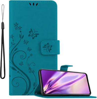 Image de Cadorabo Housse pour Honor 20 / 20S / Huawei NOVA 5T Housse de protection en bleu Housse pour portable Etui Case Fleurs Flower