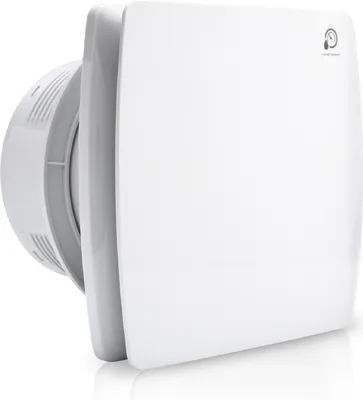 Produktbild von EINFEBEN Badlüfter 100mm Abluftventilator mit Feuchtigkeitssensor einstellbarer Nachlaufzeit, Wandlüfter mit Timing-Funktion und Rückflussleitblech, Ventilator Lüfter für Bad WC Küche Badezimmer