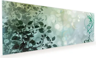 Produktbild von Küchenrückwand Spritzschutz Glas mit Motiv Blättertraum 40 x 40 cm