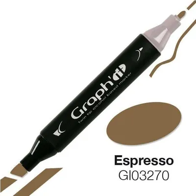 Produktbild von Graph'It Marker mit Doppelspitze - Espresso