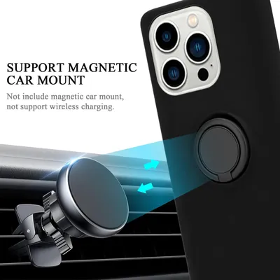Produktbild von Cadorabo Hülle für Apple iPhone 14 PRO MAX Schutz Hülle in Schwarz Handyhülle TPU Etui Case Cover