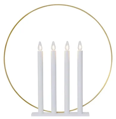 Produktbild von Star Trading 644-61, Leichte Dekorationsfigur, Weiß, IP20, Weiß, 4 Glühbirne(n), E10