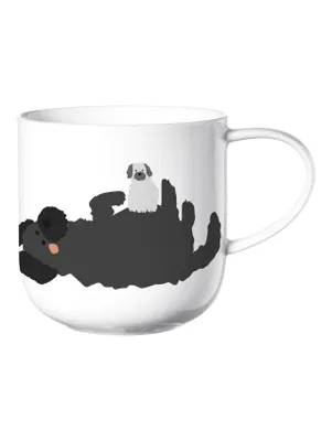 Obrázek produktu pro ASA Henkelbecher, Fluffy Dogs  d. 9,2 cm, h. 9,5 cm, 0,4 l.