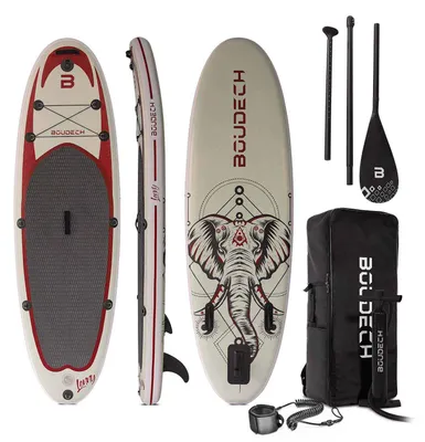 Immagine prodotto di Stand Up Paddle Board Allround - Tavola da SUP gonfiabile 275X80X15 cm con pagaia, cavigliera, gonfiatore, kit riparazione e borsa da trasporto. Idonea per principianti. Peso Max 140kg
