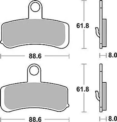 Image de Plaquettes de frein TRW "MCB 799