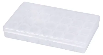 Produktbild von Leere Aufbewahrungsbox für 28 Strasssteine und Strassperlen zur Nagelkunst-Dekoration