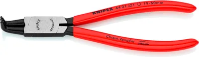 Produktbild von Knipex Sicherungsringzange DIN 5256 D L170mm 90° Ø 19,0-60,0mm schwarz atramentiert - 44 21 J21 SB