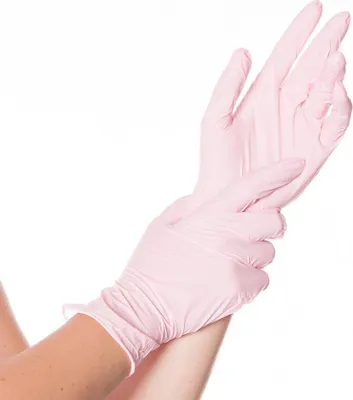 Produktbild von Franz Mensch Nitrilhandschuhe SAFE LIGHT, puderfrei, 10 x 100 Stück, pink, Größe M