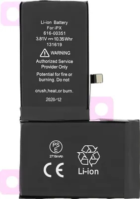 Produktbild von 616-00351 Akku für iPhone X wie Original 2716mAh Ersatzakku