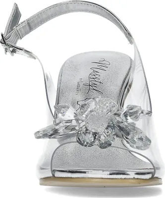 Produktbild von Laura Vita Damen Sandalette transparent mit Perlen-Glamour MIRA-01, Größe:36 EU, Farbe:Weiß