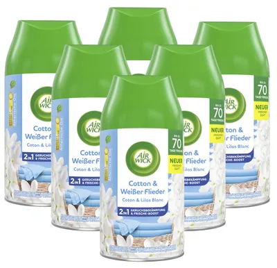 Immagine prodotto di Air Wick Freshmatic Max Ricarica Cotone Bianco Lilla Deodorante per ambienti 6x 250ml