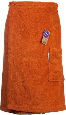 Produktbild von A&R 042.50 | Sauna Kilt Men with Klettverschluß - 65 x 150 cm - Farbe: Terra - Größe: 65 x 150 cm