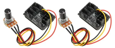 Zdjęcie produktu dla 2 szt. kontroler wentylatora PC 3-pinowy 4-pinowy adapter wentylatora PWM koncentrator wentylatora chłodzącego obudowę PC 8-kierunkowy rozdzielacz 12 V kontroler prędkości