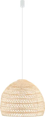 Zdjęcie produktu dla Lampa wisząca BOHO M naturalne drewno-biała 1xE27x25W wiklina / rattan / słoma wym:160x43x43cm IP20 Nowodvorski Lighting
