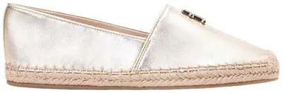 Produktbild von Tommy Hilfiger TH Monogram Metallic Leather Espadrilles, Espadrilles, Weiblich, Erwachsener, Gold, Leder, 1 Stück(e)