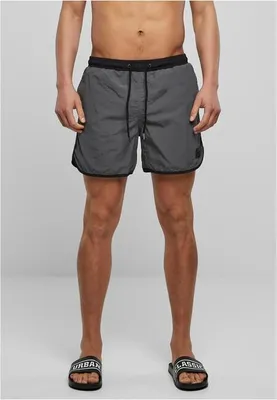 Image de Short de bain Urban Classics Retro noir/ombres foncées - 3XL