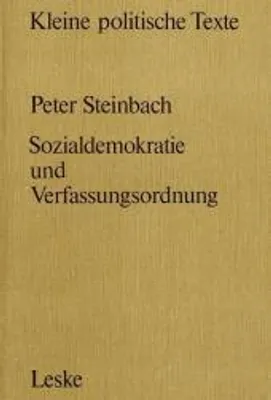 Obrázek produktu pro Sozialdemokratie und Verfassungsverständnis