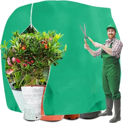 Produktbild von Winterschutz Pflanzen 200x240cm Atmungsaktiv Frostschutzhaube mit Reißverschluss