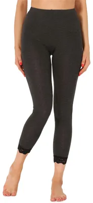 Image de Leggings 7/8 pour femme Merry Style avec dentelle MS10-342 (mélange foncé, M)