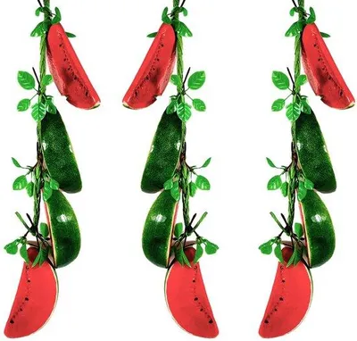 Image de Décoration suspendue en forme de fruit aquatique - Reproduction artificielle de fruit - Aspect réaliste, 54 cm