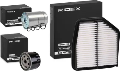 Produktbild von RIDEX Filterset Inspektionspaket Filtersatz für SUZUKI Grand Vitara II SUV (JT, TE, TD)