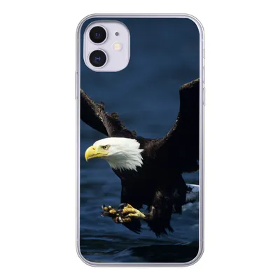 Produktbild von MuchoWow® Handyhülle Schutzhülle Hülle für iPhone 11 Adler - Nahaufnahme - Wasser Silikon Softcase Handy Hülle - Handytasche