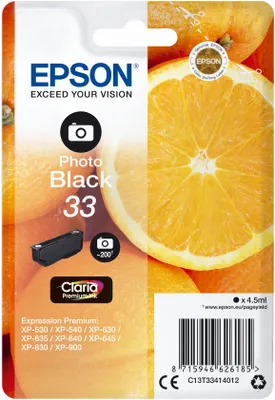 Image de Cartouche d'encre Epson T3341 Photo noir