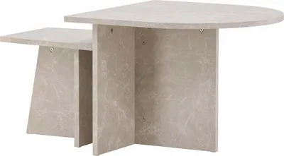 Obrázek produktu pro FURNLUX Konferenční stolek Sala Beige 60cm / Hauptfarbe: Beige / Abmessungen: 60 x 60 x 45 cm