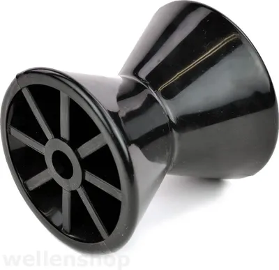 Produktbild von Bugrolle 68 mm aus beständigem Polyurethan in schwarz