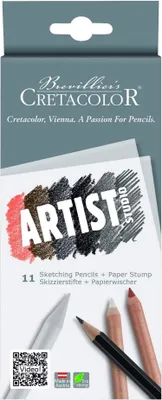 Image de Brevillier's CRETACOLOR 46511 Artist Studio Drawing 101 Introduction Bleistift-Set 1 Set