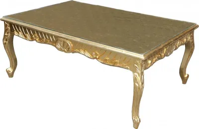 Produktbild von Casa Padrino Barock Couchtisch Gold Antik Look 120 x 80 cm - Mod2