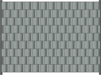 Produktbild von Wallario Zaunsichtschutz mit Motiv Grau für Ein- und Doppelstabmatten Zäune in der Größe 250 x 180 cm