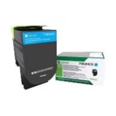 Produktbild von Lexmark X417 - Hohe Ergiebigkeit - Cyan - original - Tonerpatrone LCCP, LRP - für Lexmark CS417dn, CS517de, CX417de