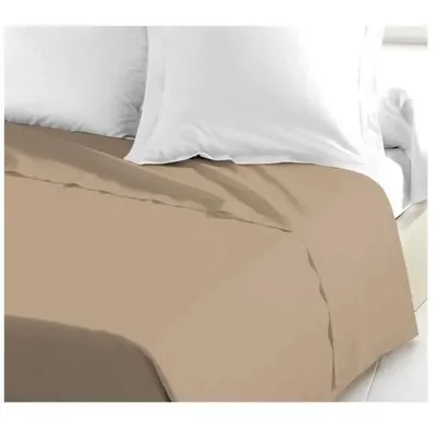 Produktbild von Bettlaken aus 100 % Baumwolle, 240 x 300 cm, beige
