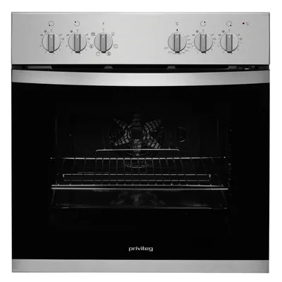 Produktbild von Privileg PHVK3 NN5F IN Einbau-Elektroherd, Edelstahldekor, 65 l Volumen, 59,5 cm Breite, , Ober-/Unterhitze + Umluft