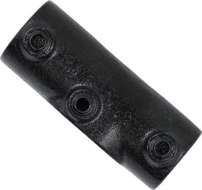 Produktbild von Rohrverbinder schwarz T-Verbinder 1" (33,7 mm),  lang verstellbar 30°-45° AVERDE