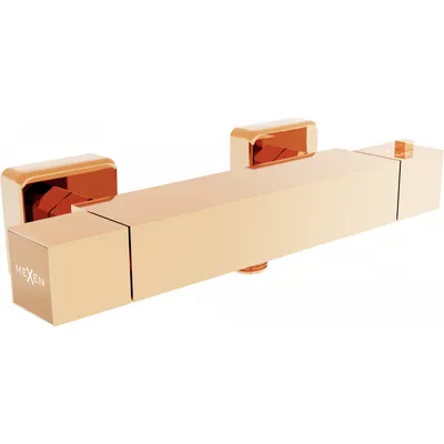 Obrázok produktu pre Mexen Cube termostatická sprchová batéria, zlatoružová - 77200-60