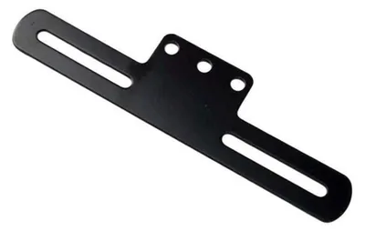Produktbild von Motorrad Nummernschildhalter Aluminiumlegierung Universal mit Schwanzlichtmontage Schwarz